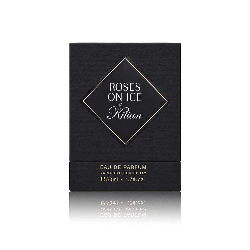 By Kilian Rose on Ice Eau de Parfum 50 ml mit Originalverpackung auf weißem Hintergrund