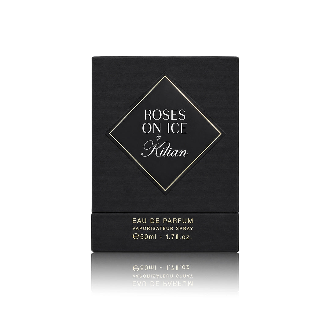 By Kilian Rose on Ice Eau de Parfum 50 ml mit Originalverpackung auf weißem Hintergrund
