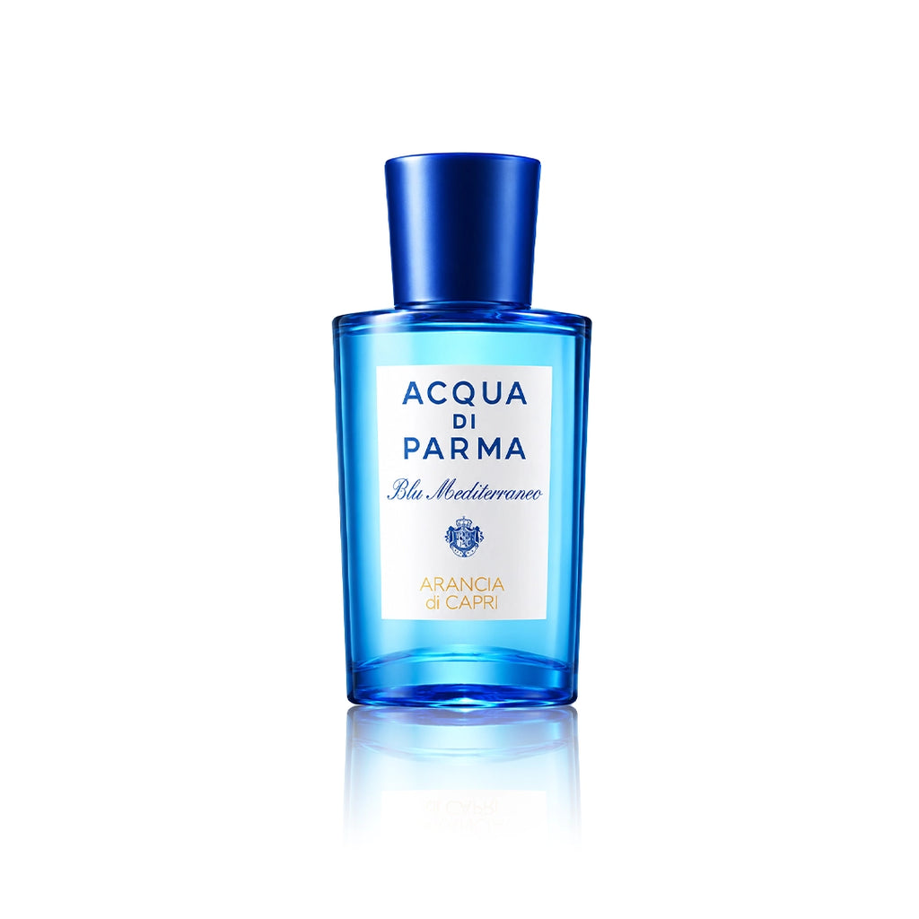 Acqua di Parma Arancia di Capri Eau de Toilette Spray 100 ml Flakon auf weißem Hintergrund