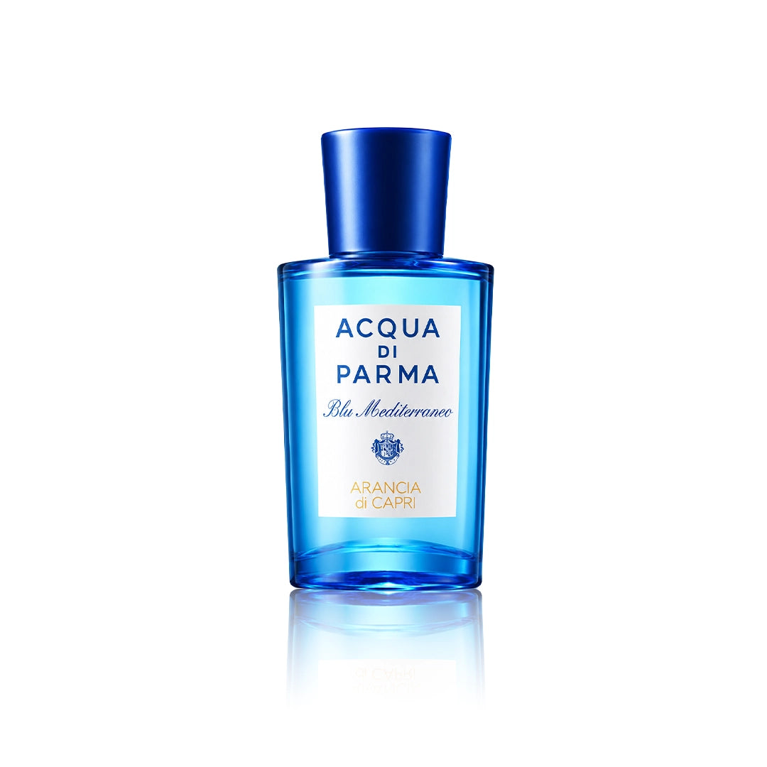 Acqua di Parma Arancia di Capri Eau de Toilette Spray 100 ml Flakon auf weißem Hintergrund
