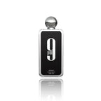 Afnan 9 PM Eau de Parfum 100 ml Flakon auf weißem Hintergrund