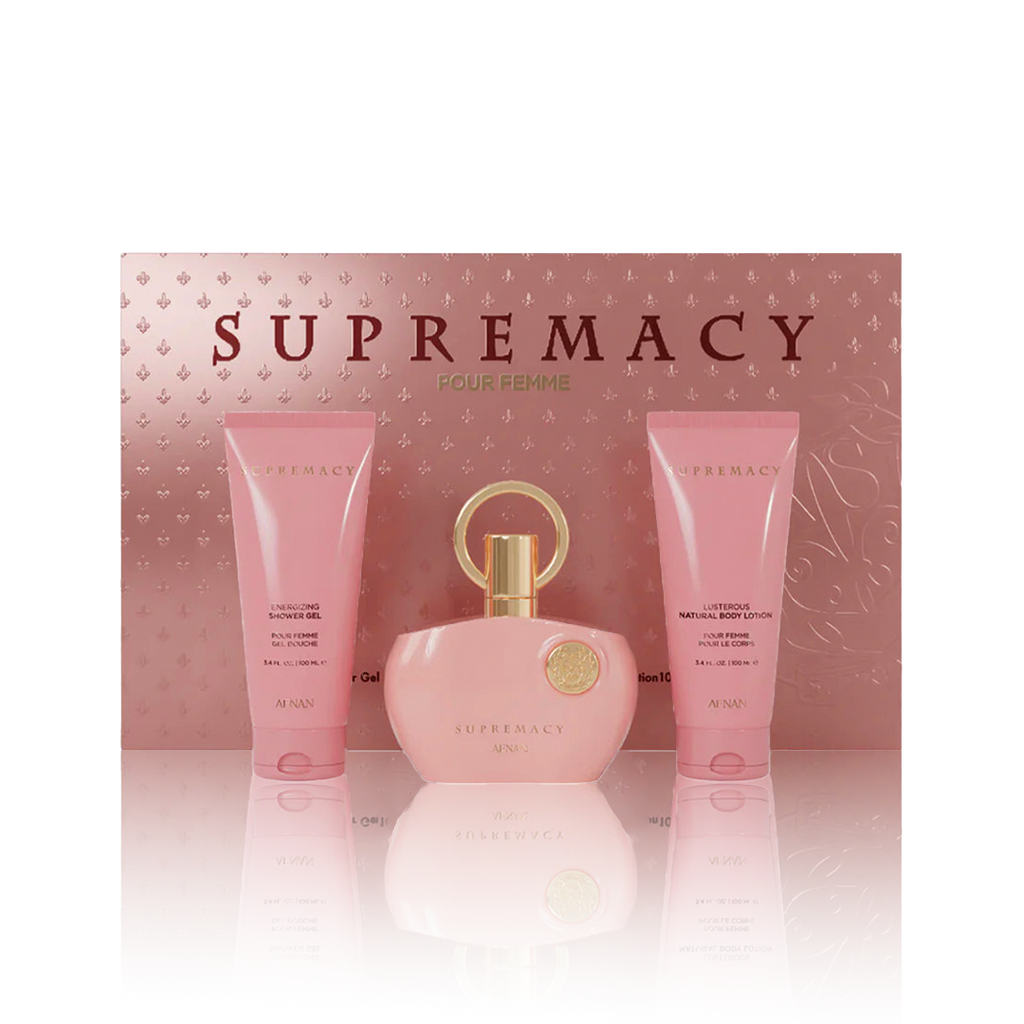 Afnan Supremacy Pink EDP 100ml + SG 100ml + BL 100ml D