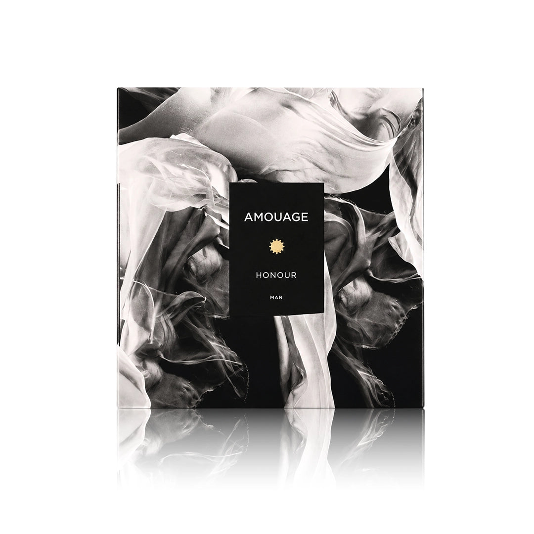 Amouage Honour Man Eau de Parfum 100 ml mit Originalverpackung auf weißem Hintergrund
