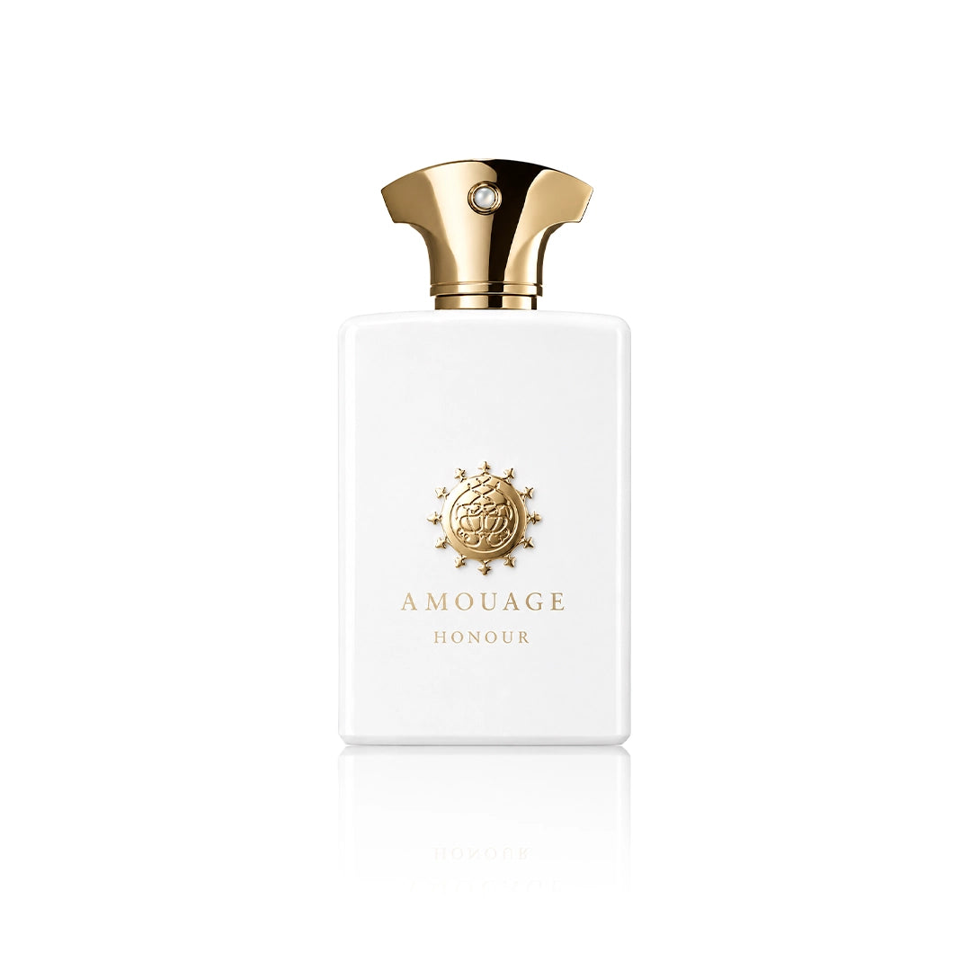 Amouage Honour Man Eau de Parfum 100 ml Flakon auf weißem Hintergrund