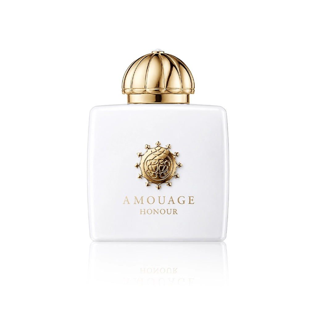 Amouage Honour Eau de Parfum 100 ml Flakon auf weißem Hintergrund
