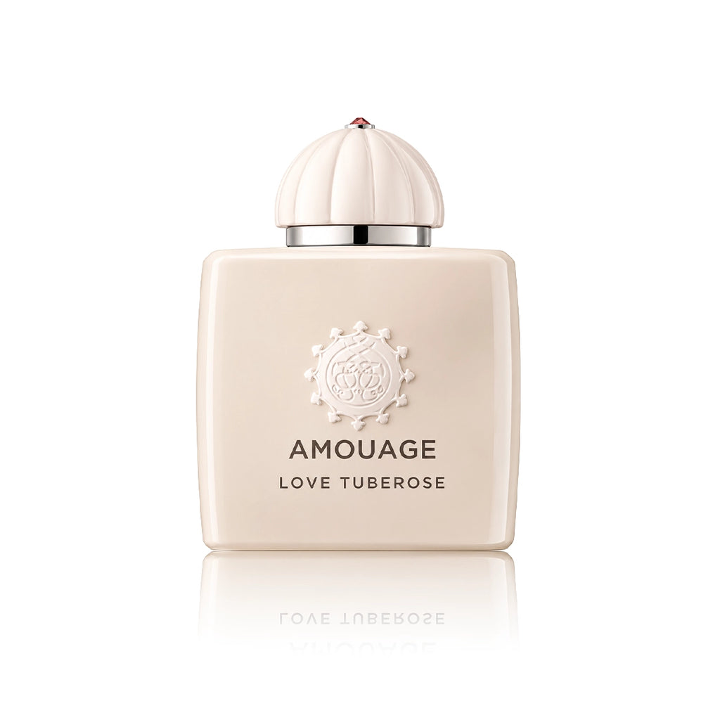 Amouage Love Tuberose Eau de Parfum 100 ml Flakon auf weißem Hintergrund