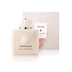 Amouage Love Tuberose Eau de Parfum 100 ml Flakon mit Originalverpackung auf weißem Hintergrund