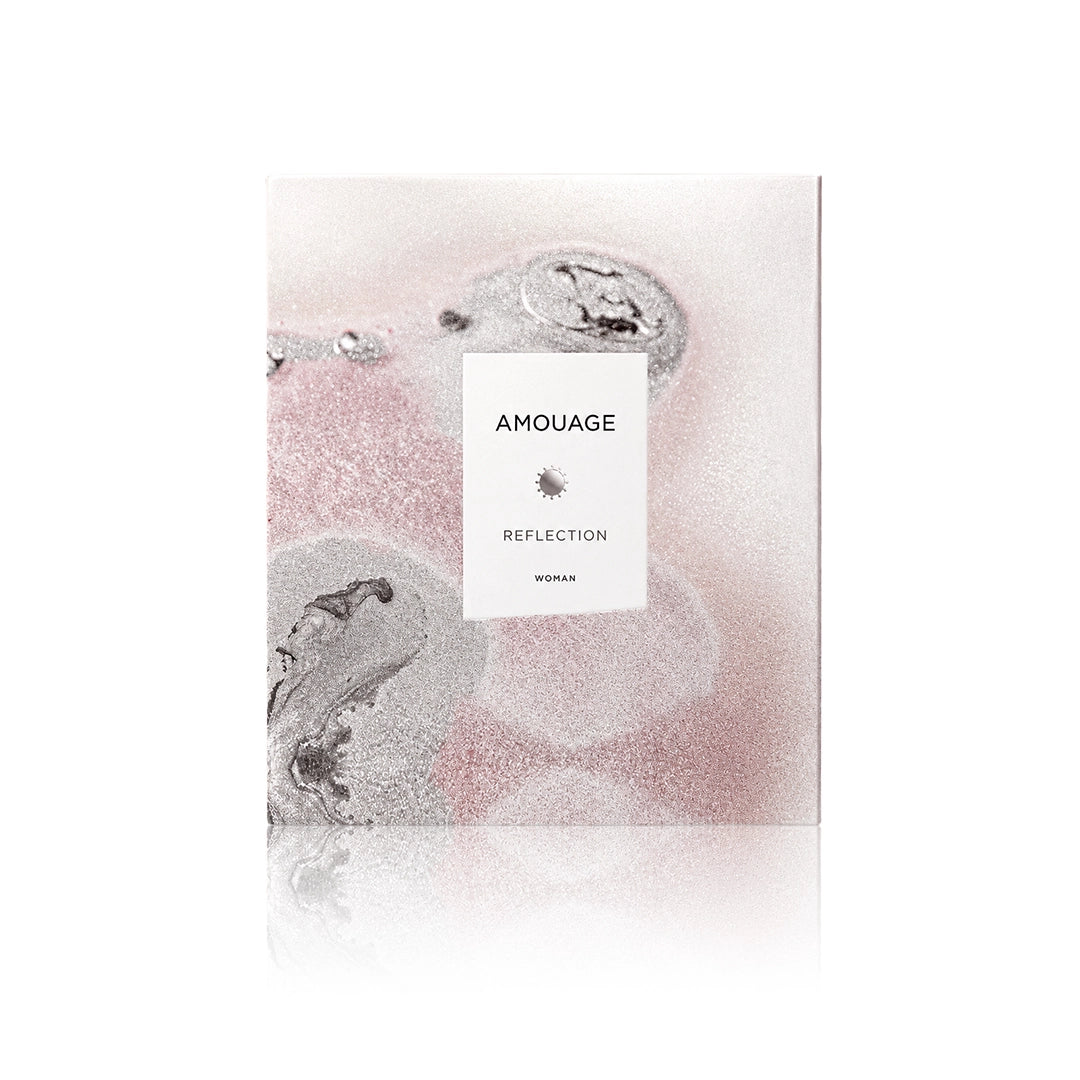 Amouage Reflection Woman Eau de Parfum 100 ml mit Originalverpackung auf weißem Hintergrund