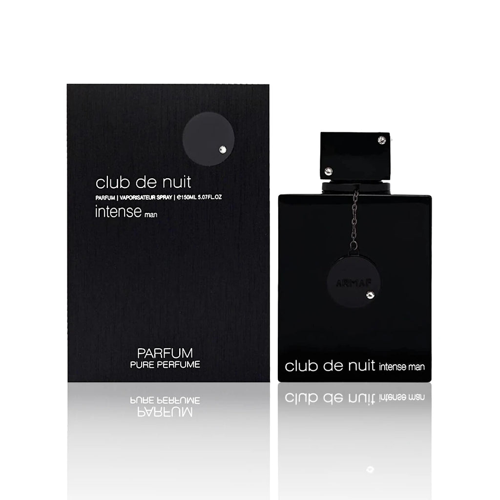 Armaf Club de Nuit Intense Eau de Parfum 150 ml mit Verpackung auf weißem Hintergrund.