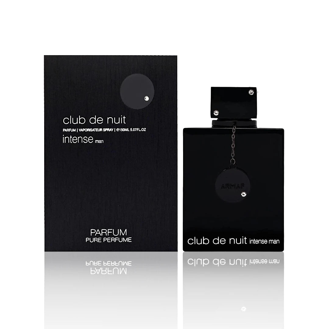 Armaf Club de Nuit Intense Eau de Parfum 150 ml mit Verpackung auf weißem Hintergrund.
