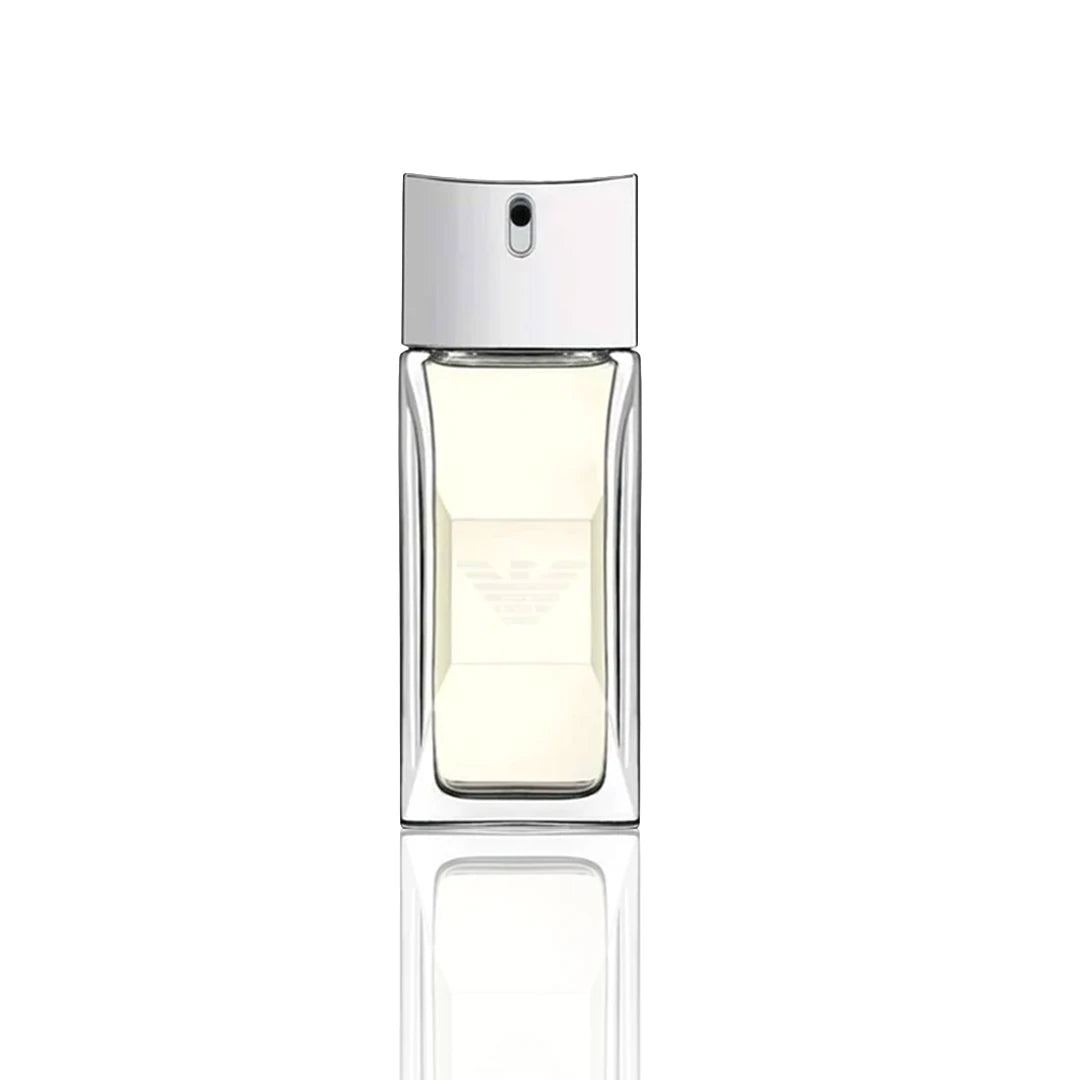 Armani Emporio Diamonds Eau de Parfum 75 ml Flakon auf weißem Hintergrund.