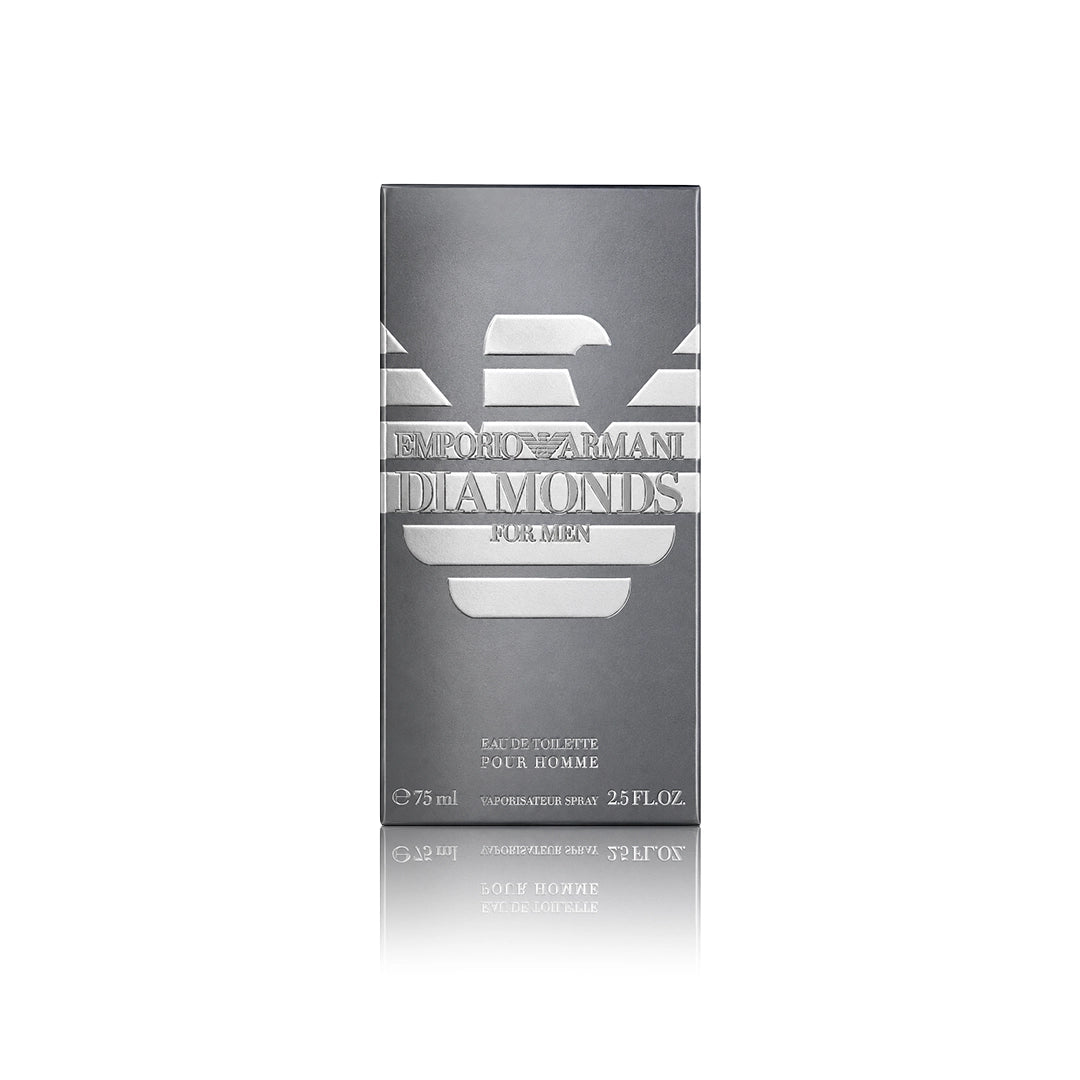 Armani Diamonds Eau de Parfum 75 ml Originalverpackung auf weißem Hintergrund