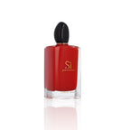 Armani Sì Passione Eau de Parfum 150 ml Flakon auf weißem Hintergrund.