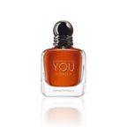 Armani Stronger With You Intensely Eau de Parfum 50 ml Flakon auf weißem Hintergrund.