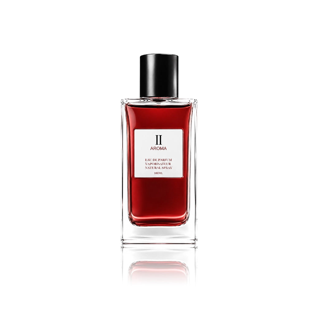 Aurora Scents Aroma II Eau de Parfum 100 ml Flakon auf weißem Hintergrund