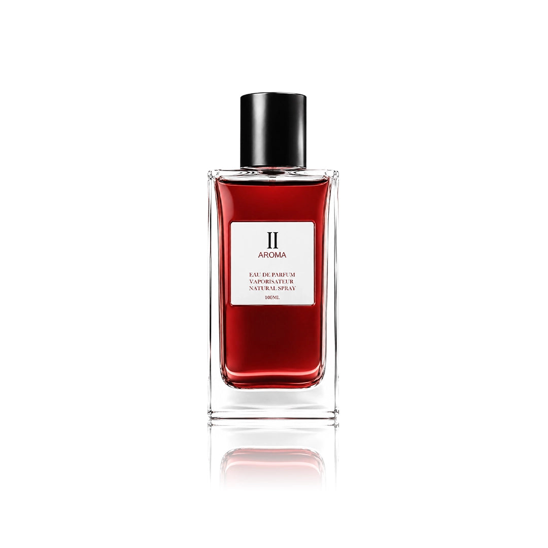 Aurora Scents Aroma II Eau de Parfum 100 ml Flakon auf weißem Hintergrund