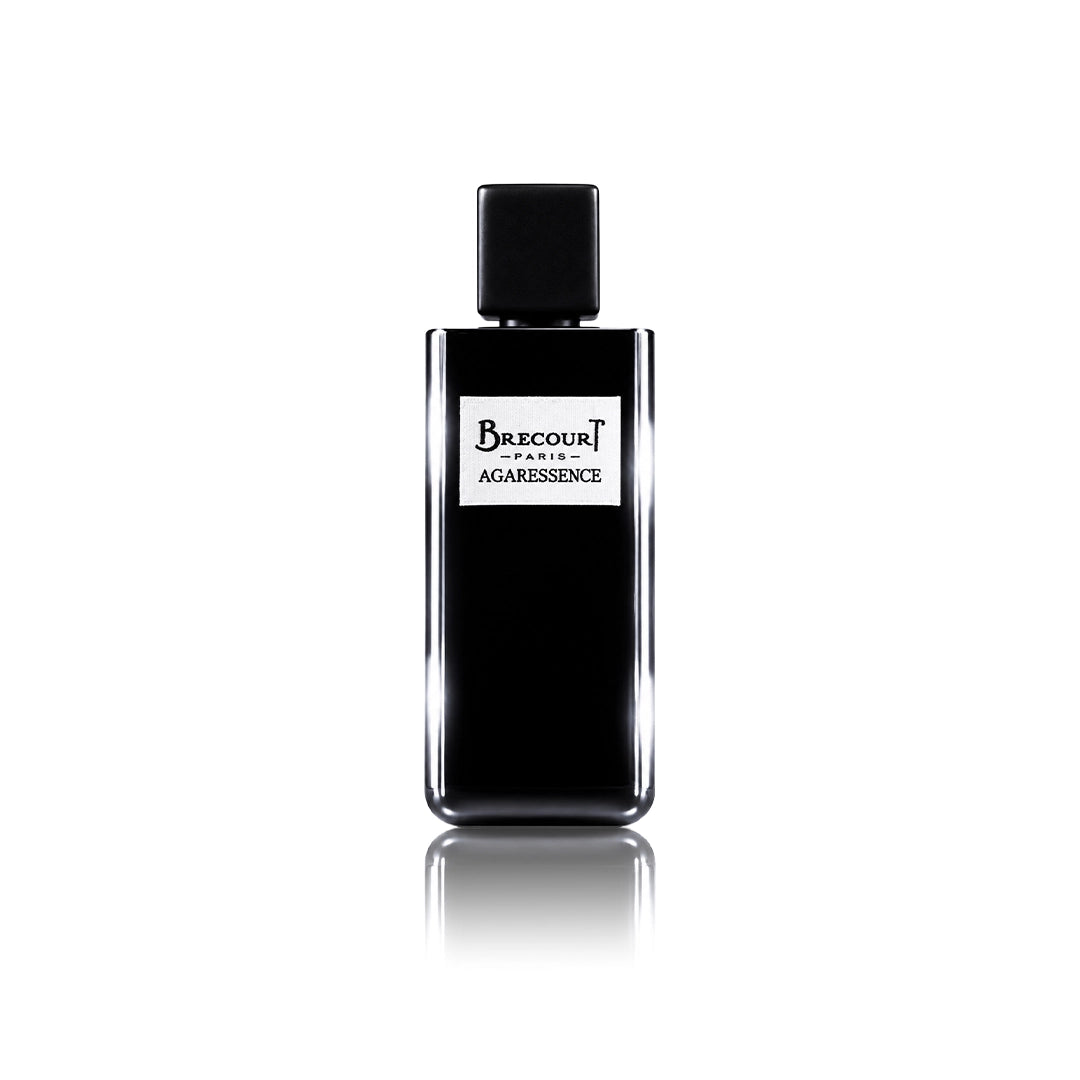 Brecourt Agaressence Eau de Parfum 100 ml Flakon auf weißem Hintergrund