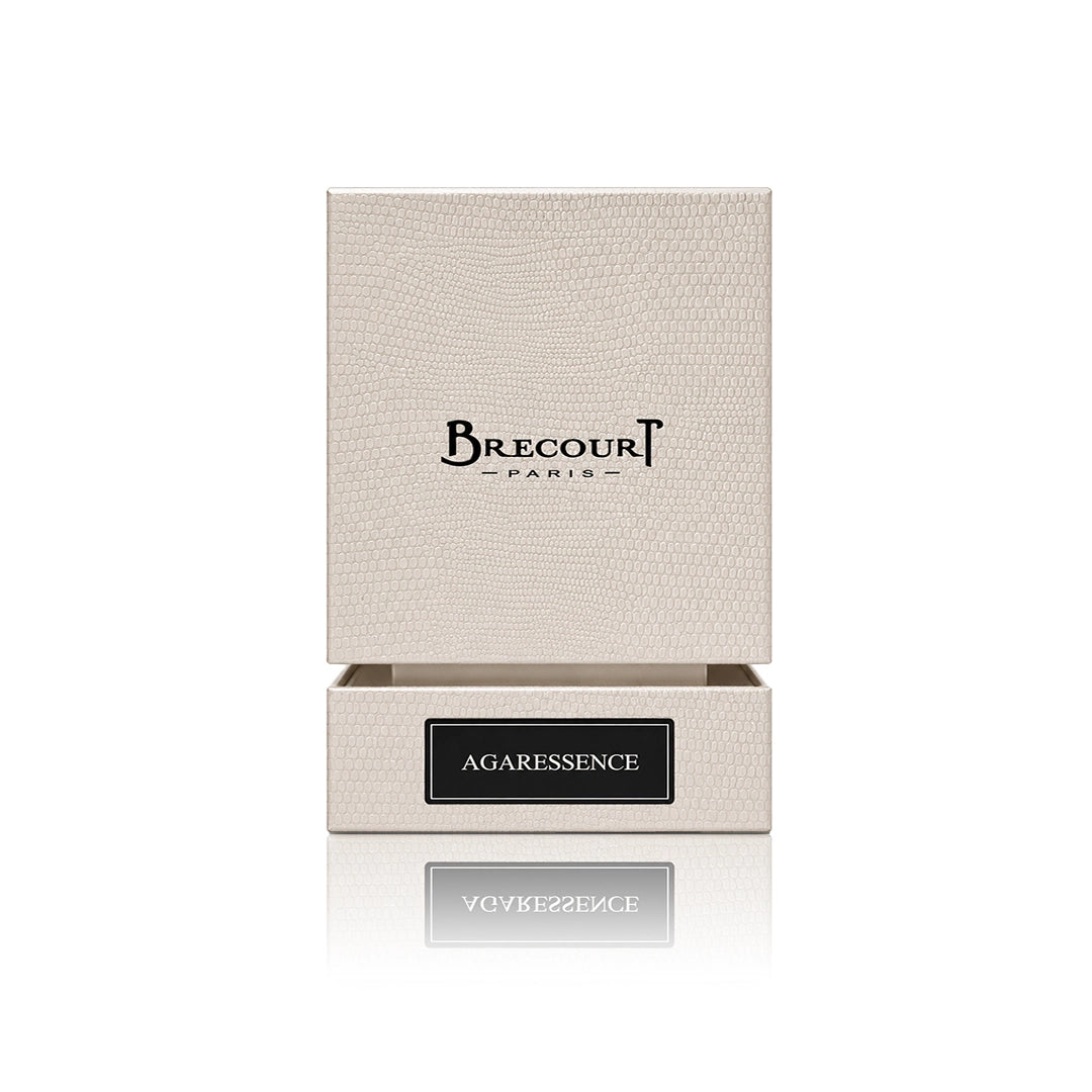 Brecourt Agaressence Eau de Parfum 100 ml mit Originalverpackung auf weißem Hintergrund