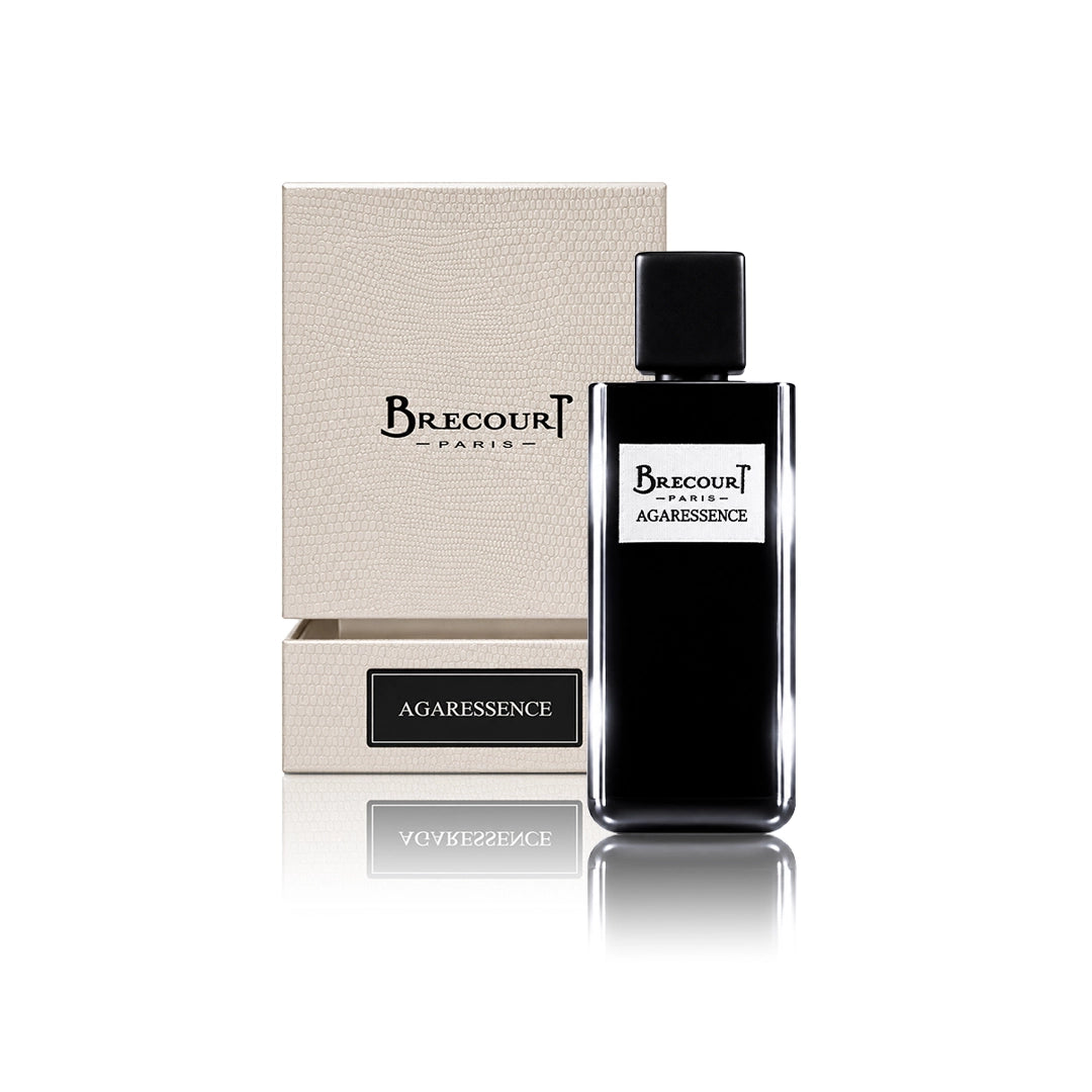 Brecourt Agaressence Eau de Parfum 100 ml Flakon mit Originalverpackung auf weißem Hintergrund
