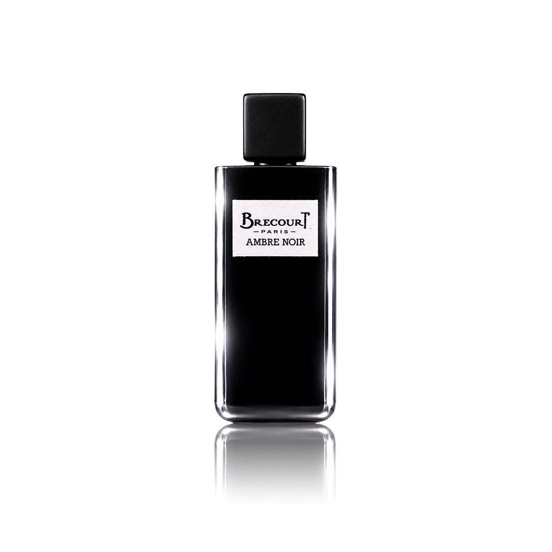 Brecourt Ambre Noir Eau de Parfum 100 ml Flakon auf weißem Hintergrund