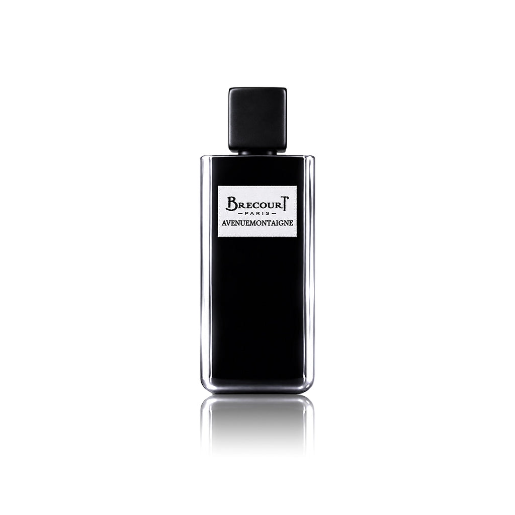 Brecourt Avenue Montaigne Eau de Parfum 100 ml Flakon auf weißem Hintergrund