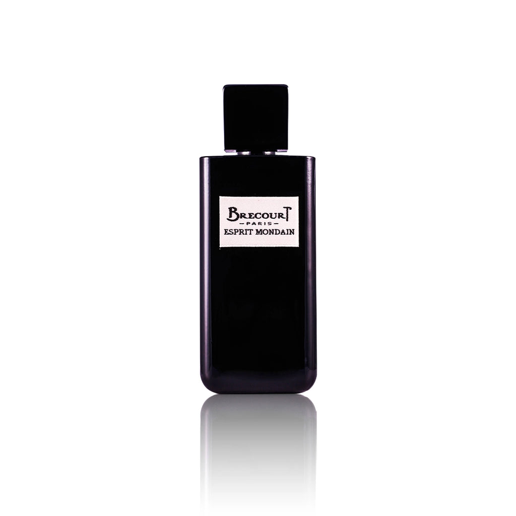 Brecourt Esprit Mondain Eau de Parfum Flakon auf weißem Hintergrund.
