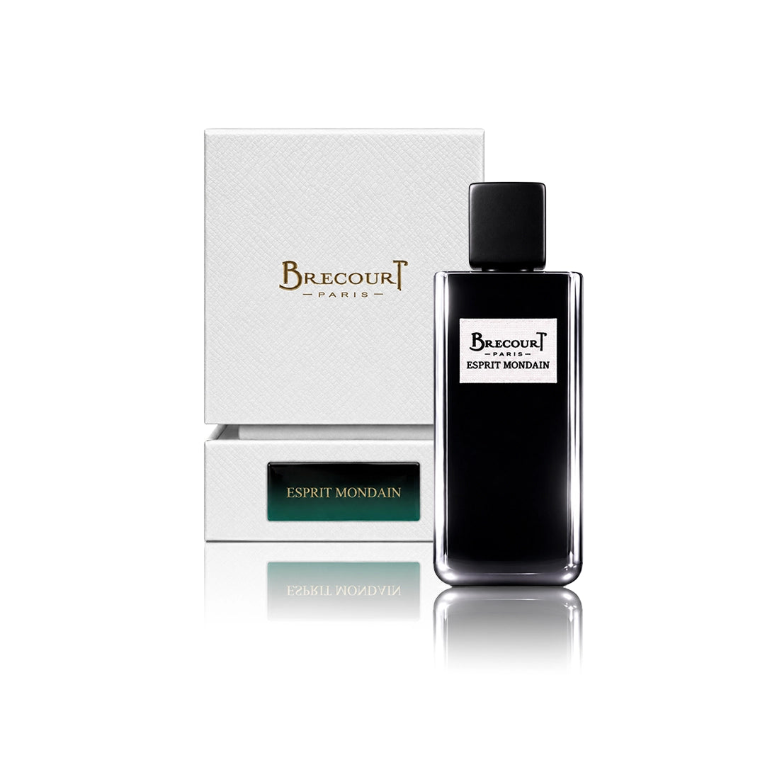 Brecourt Esprit Mondain Eau de Parfum 100 ml Flakon mit Originalverpackung auf weißem Hintergrund