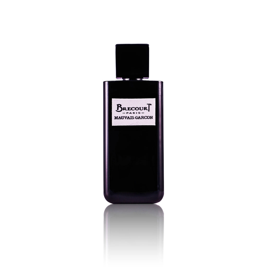 Brecourt Mauvais Garçon Eau de Parfum Flakon auf weißem Hintergrund