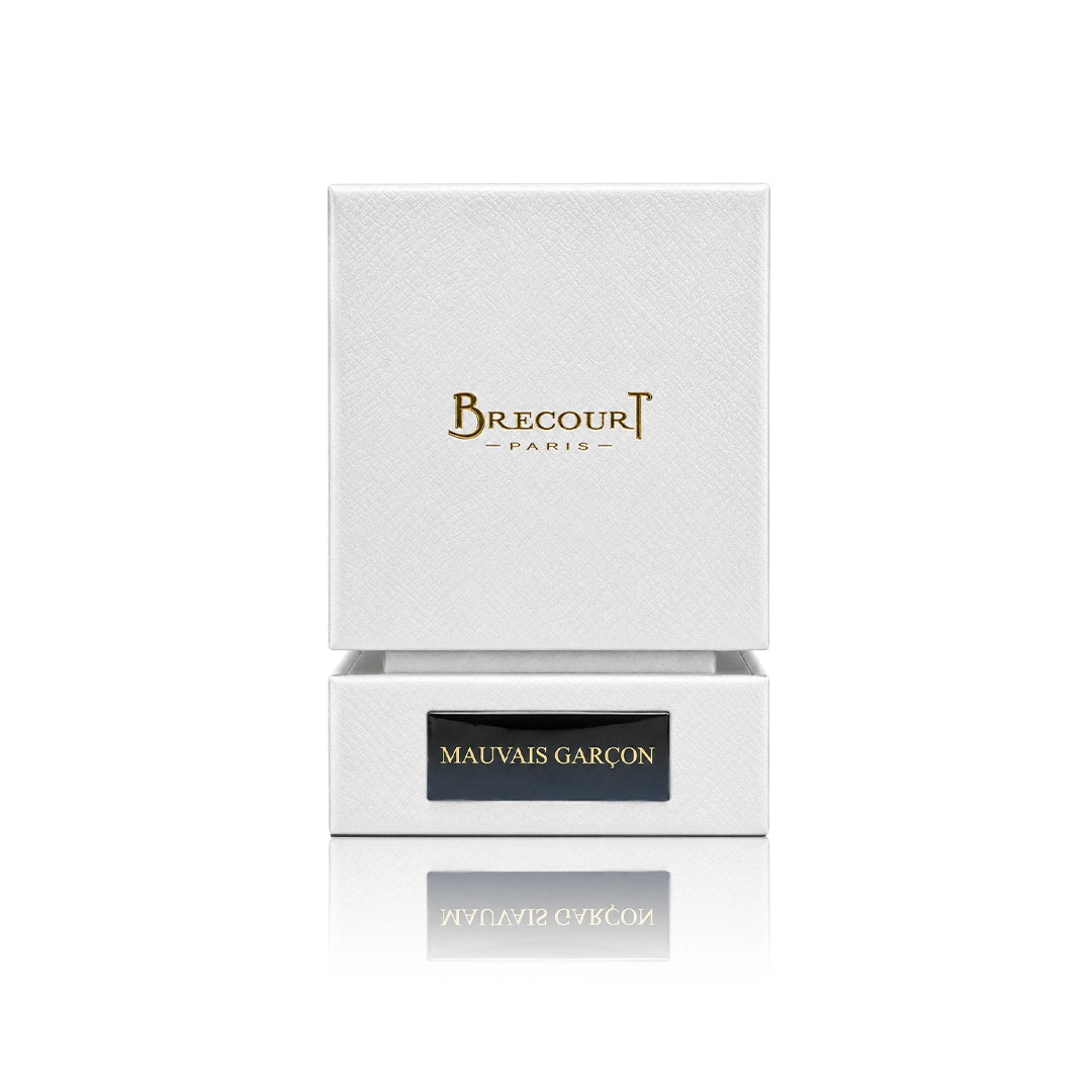 Brecourt Mauvais Garçon Eau de Parfum 100 ml mit Originalverpackung auf weißem Hintergrund