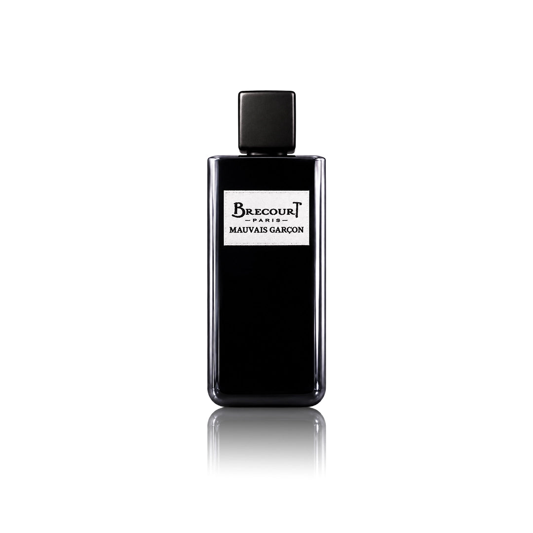 Brecourt Mauvais Garçon Eau de Parfum 100 ml Flakon auf weißem Hintergrund