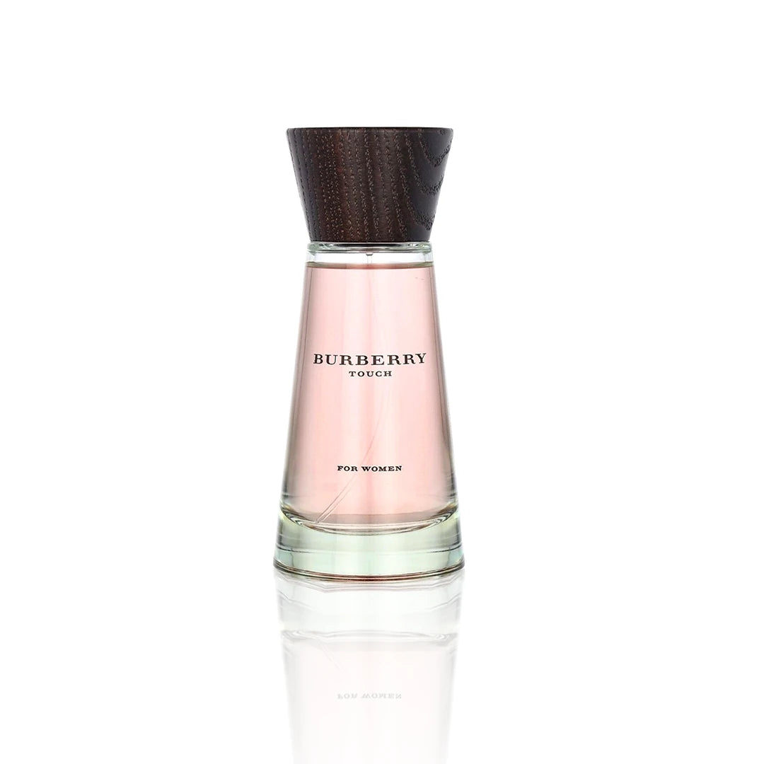 Burberry Touch Eau de Parfum for Women Flakon auf weißem Hintergrund.