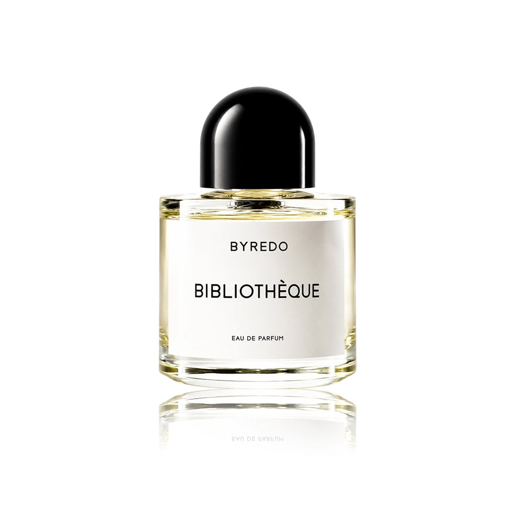 Byredo Bibliothèque Eau de Parfum 100 ml Flakon auf weißem Hintergrund