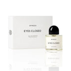 Byredo Eyes Closed Eau de Parfum 100 ml Flakon mit Originalverpackung auf weißem Hintergrund