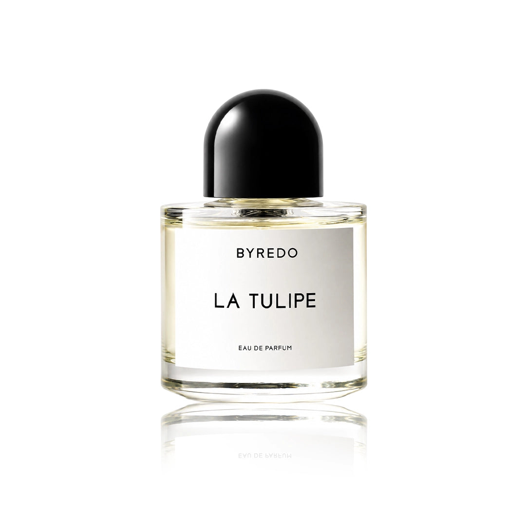 Byredo La Tulipe Eau de Parfum 100 ml Flakon auf weißem Hintergrund