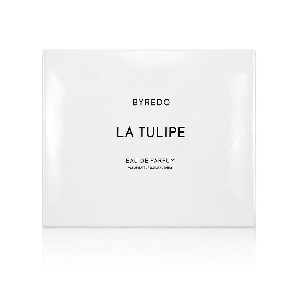 Byredo La Tulipe Eau de Parfum 100 ml mit Originalverpackung auf weißem Hintergrund