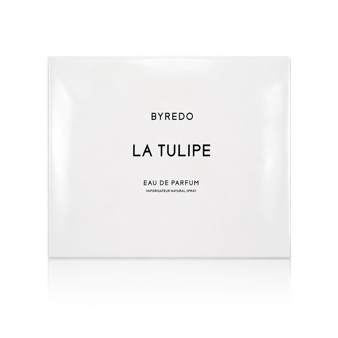 Byredo La Tulipe Eau de Parfum 100 ml mit Originalverpackung auf weißem Hintergrund