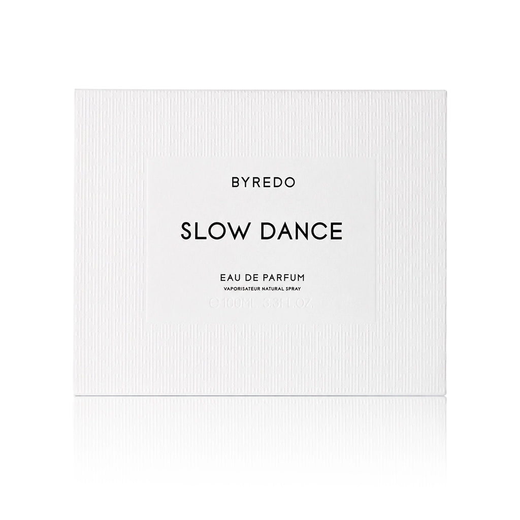 Byredo Slow Dance Eau de Parfum 100 ml mit Originalverpackung auf weißem Hintergrund
