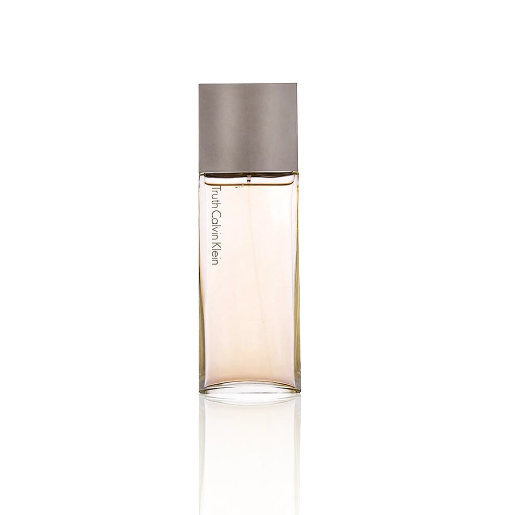 Calvin Klein Truth Eau de Parfum 100 ml Flakon auf weißem Hintergrund