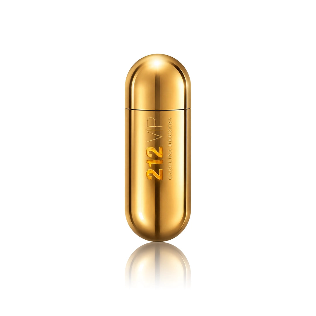 Carolina Herrera 212 VIP Eau de Parfum 80 ml Flakon auf weißem Hintergrund