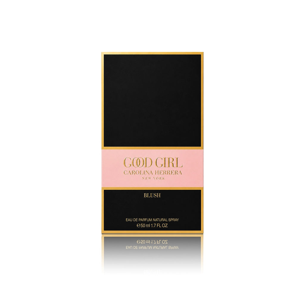 Carolina Herrera Good Girl Blush Eau de Parfum Spray 50 ml mit Originalverpackung auf weißem Hintergrund