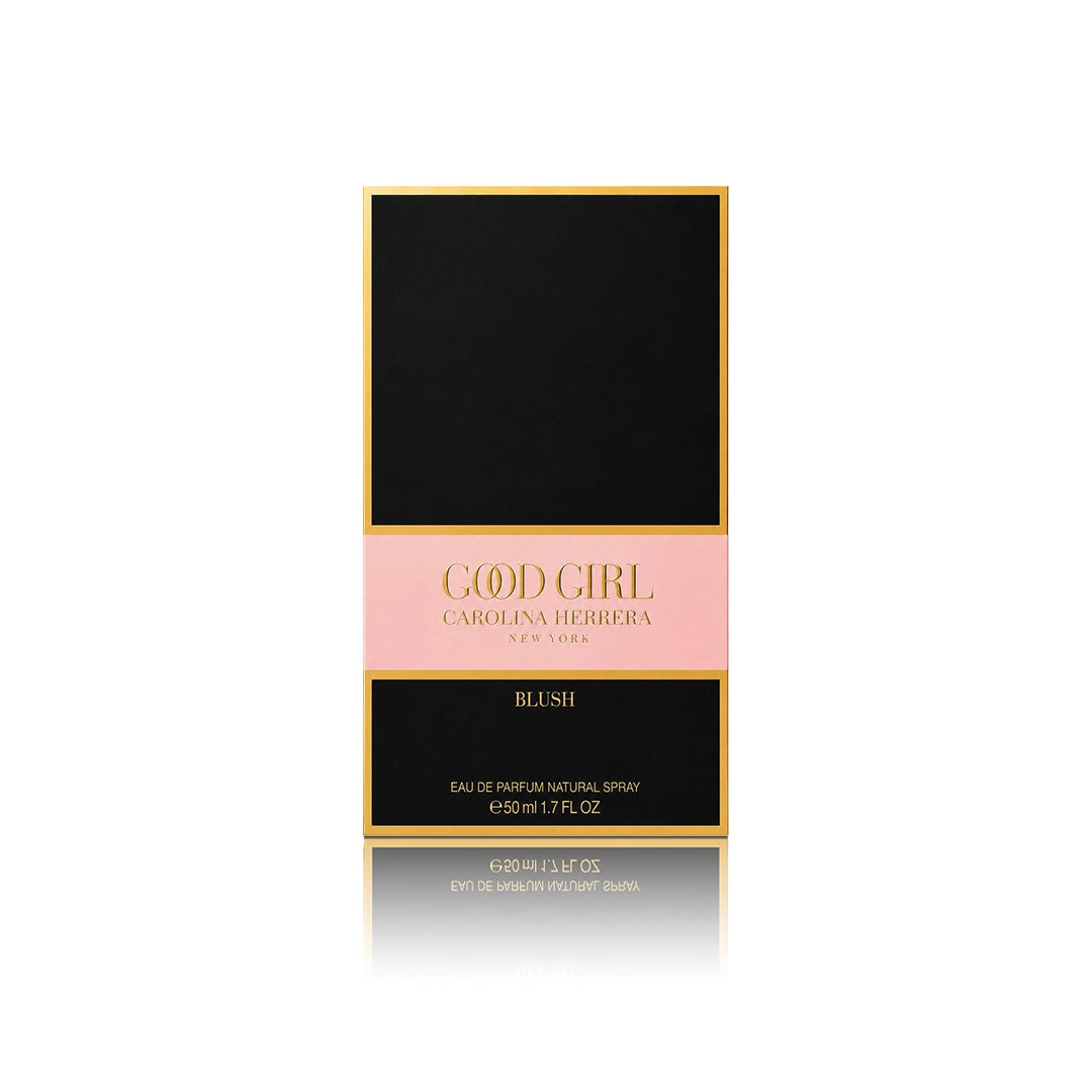 Carolina Herrera Good Girl Blush Eau de Parfum Spray 50 ml mit Originalverpackung auf weißem Hintergrund