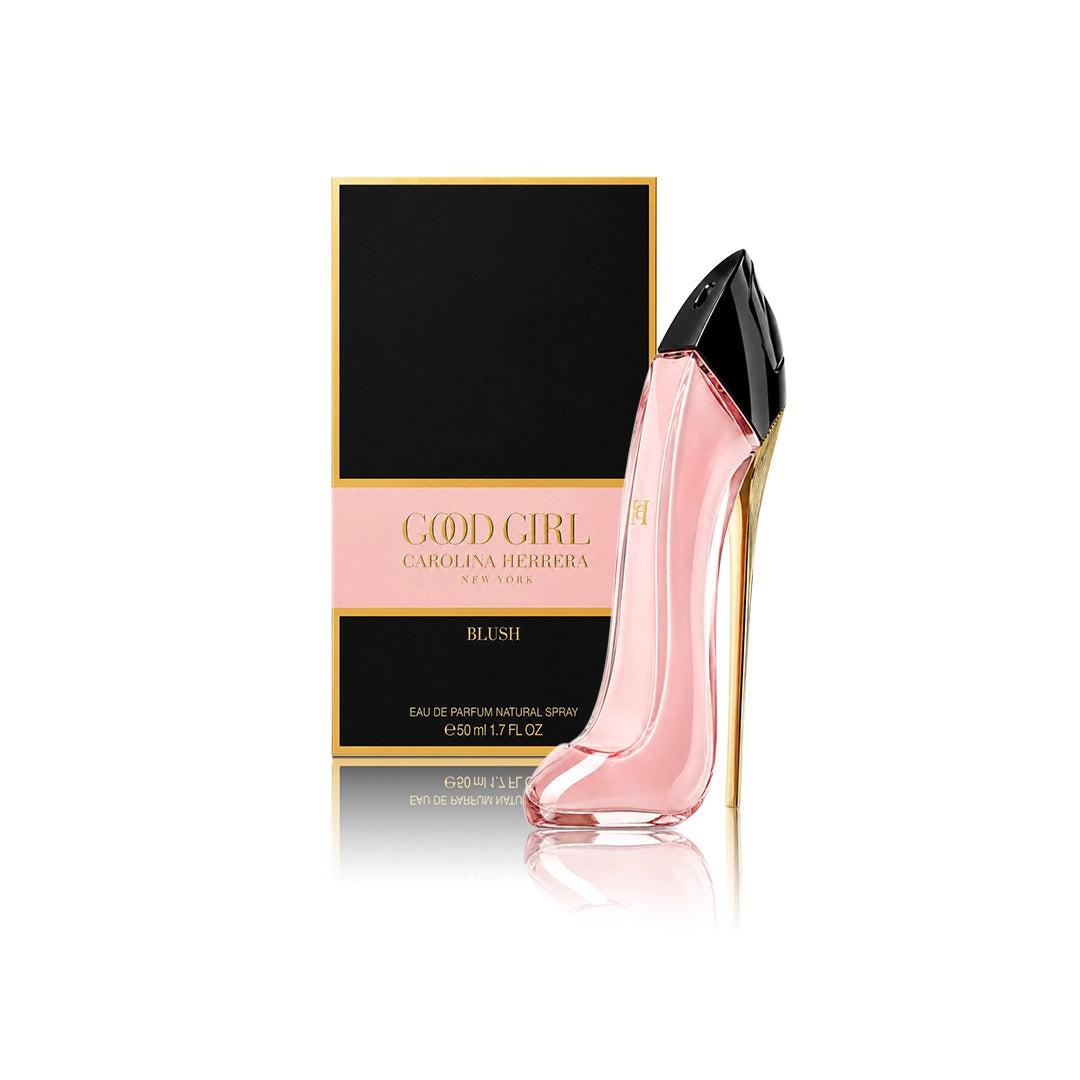 Carolina Herrera Good Girl Blush Eau de Parfum Spray 50 ml Flakon mit Originalverpackung auf weißem Hintergrund