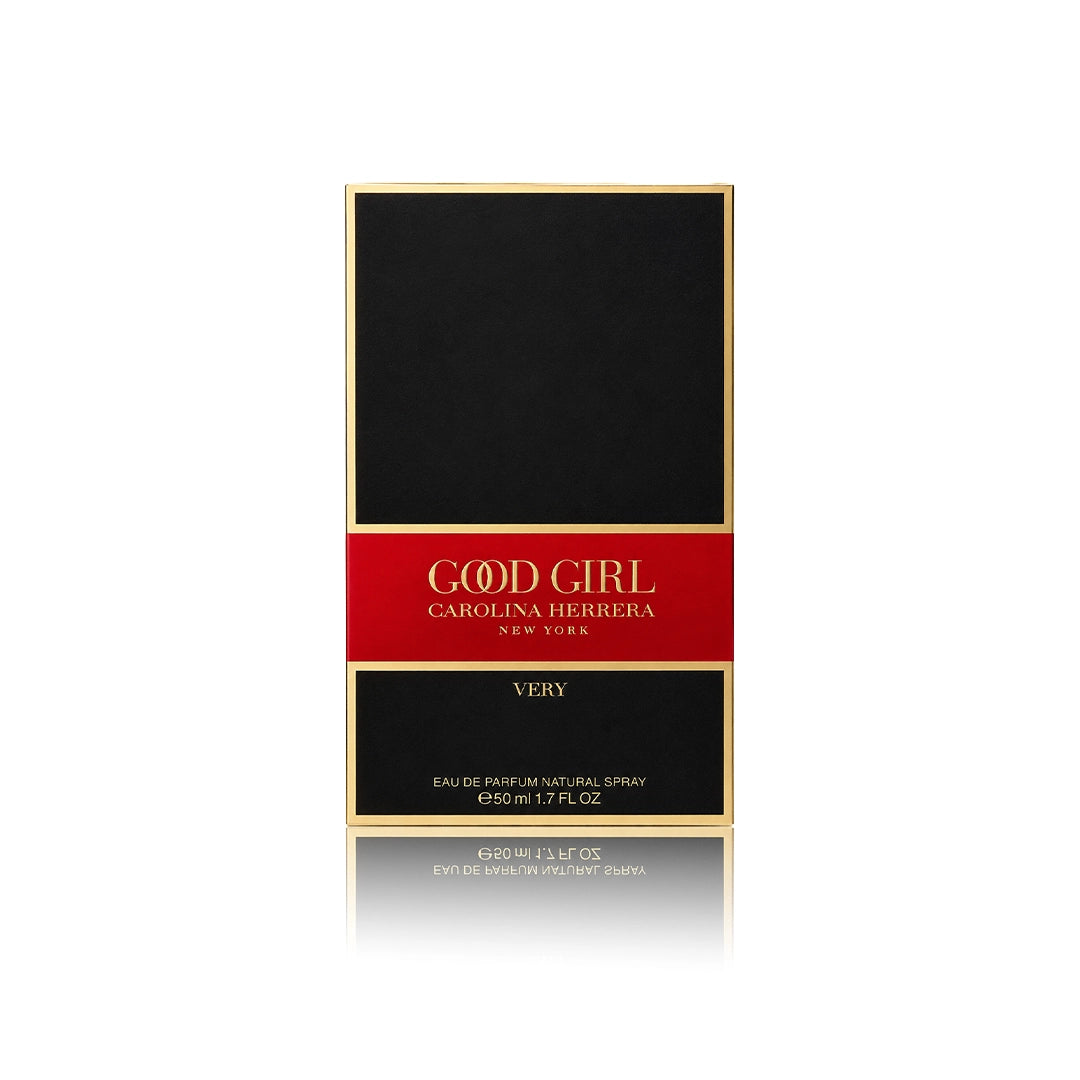Carolina Herrera Very Good Girl Eau de Parfum Spray 50 ml mit Originalverpackung auf weißem Hintergrund