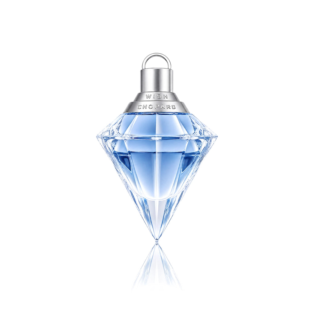 Chopard Wish Eau de Parfum 75 ml Flakon auf weißem Hintergrund