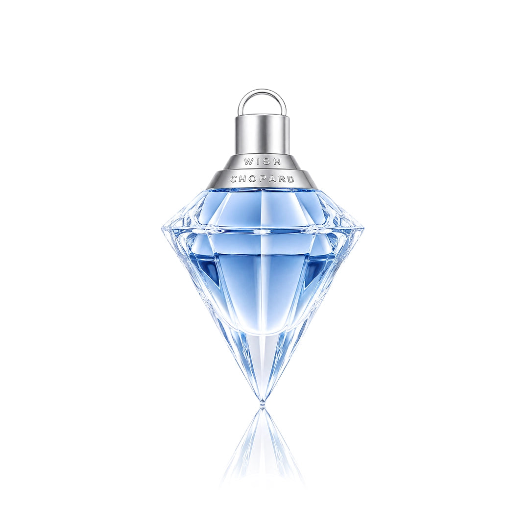 Chopard Wish Eau de Parfum 75 ml Flakon auf weißem Hintergrund