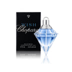 Chopard Wish Eau de Parfum 75 ml Flakon mit Originalverpackung auf weißem Hintergrund