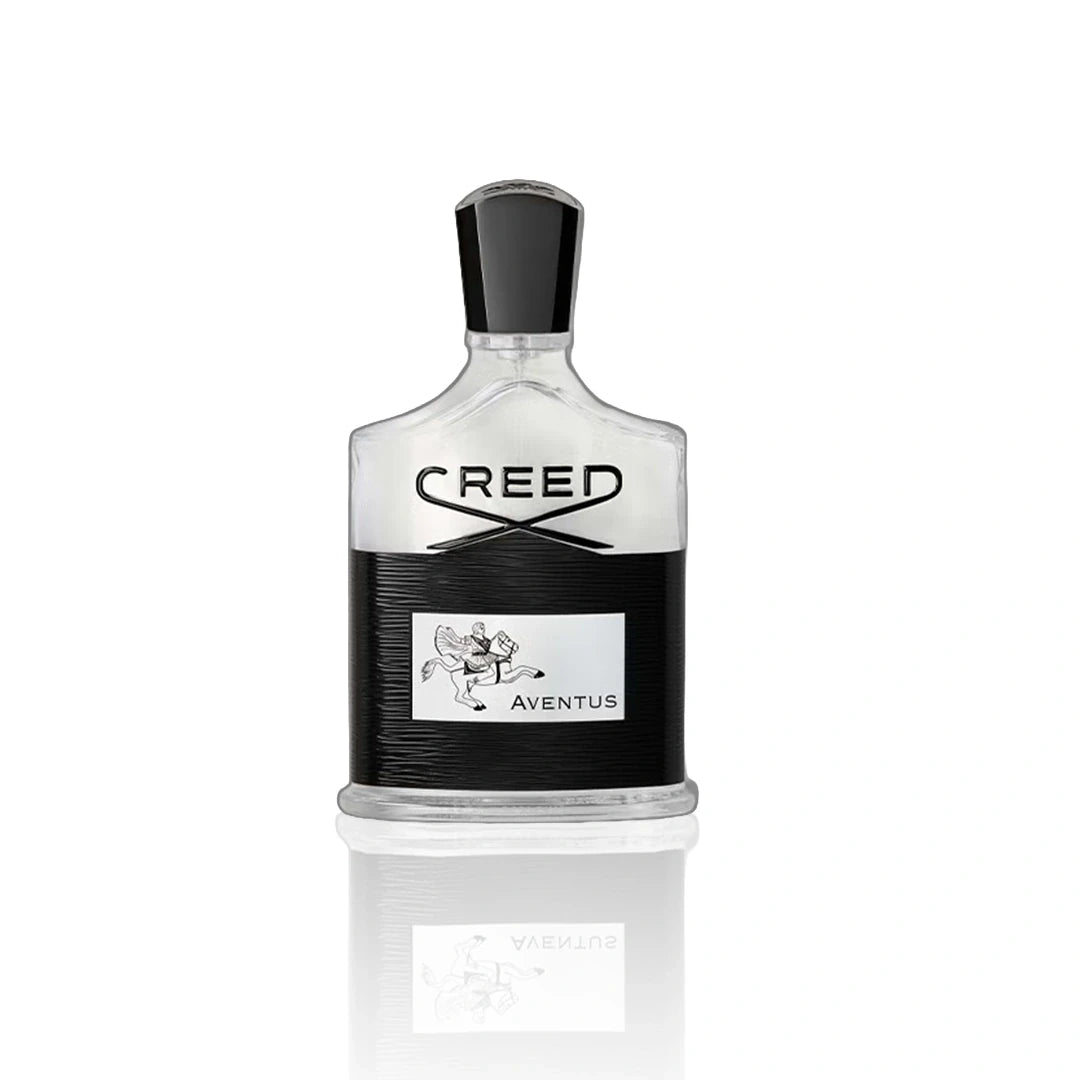Creed Aventus for Men Eau de Parfum Spray 100 ml Flakon auf weißem Hintergrund