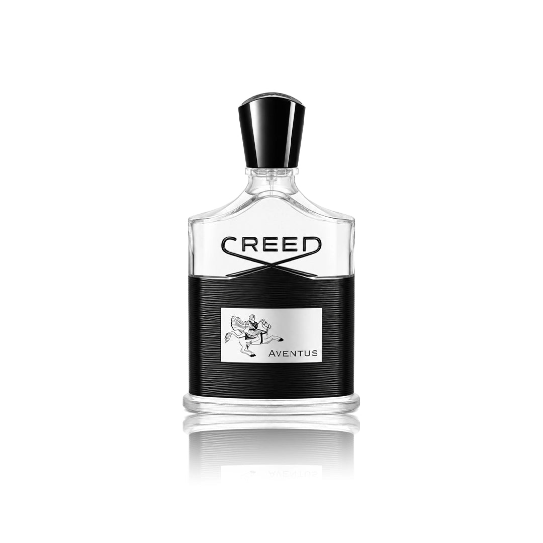 Creed Aventus for Men Eau de Parfum Spray 100 ml Flakon auf weißem Hintergrund