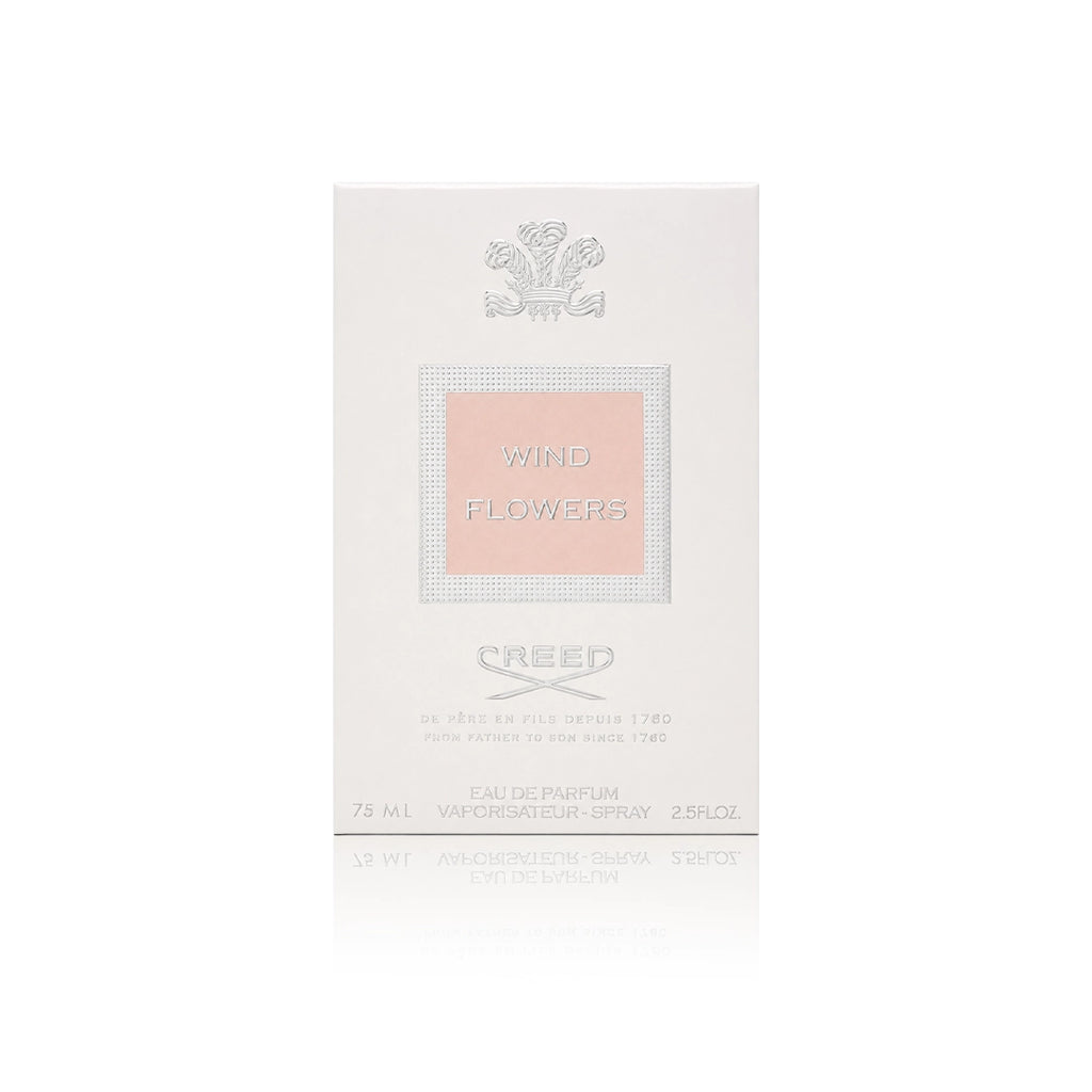 Creed Wind Flowers Eau de Parfum 75 ml mit Originalverpackung auf weißem Hintergrund
