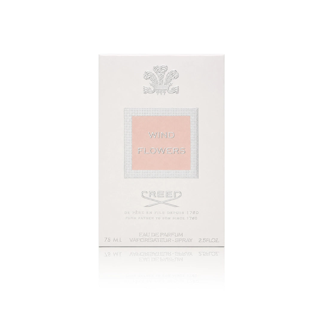 Creed Wind Flowers Eau de Parfum 75 ml mit Originalverpackung auf weißem Hintergrund